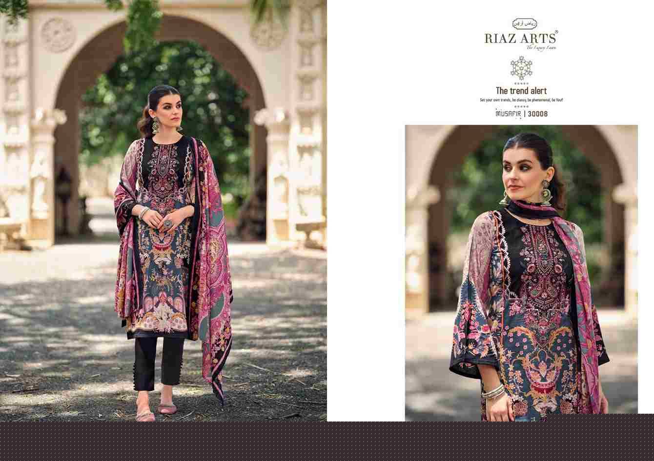 Musafir Vol-19 By Riaz Arts 30001 To 30008 Series Wholesale Designer Pakistani Suits Collection Beautiful Stylish Fancy Colorful Party Wear & Occasional Wear Pure Lawn Print With Embroidered Dresses At Wholesale Price