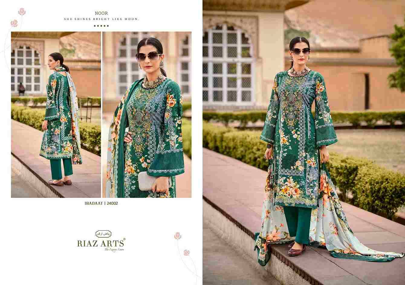 Ibadaat By Riaz Arts 24001 To 24008 Series Beautiful Festive Suits Stylish Fancy Colorful Casual Wear & Ethnic Wear Pure Lawn Print Dresses At Wholesale Price