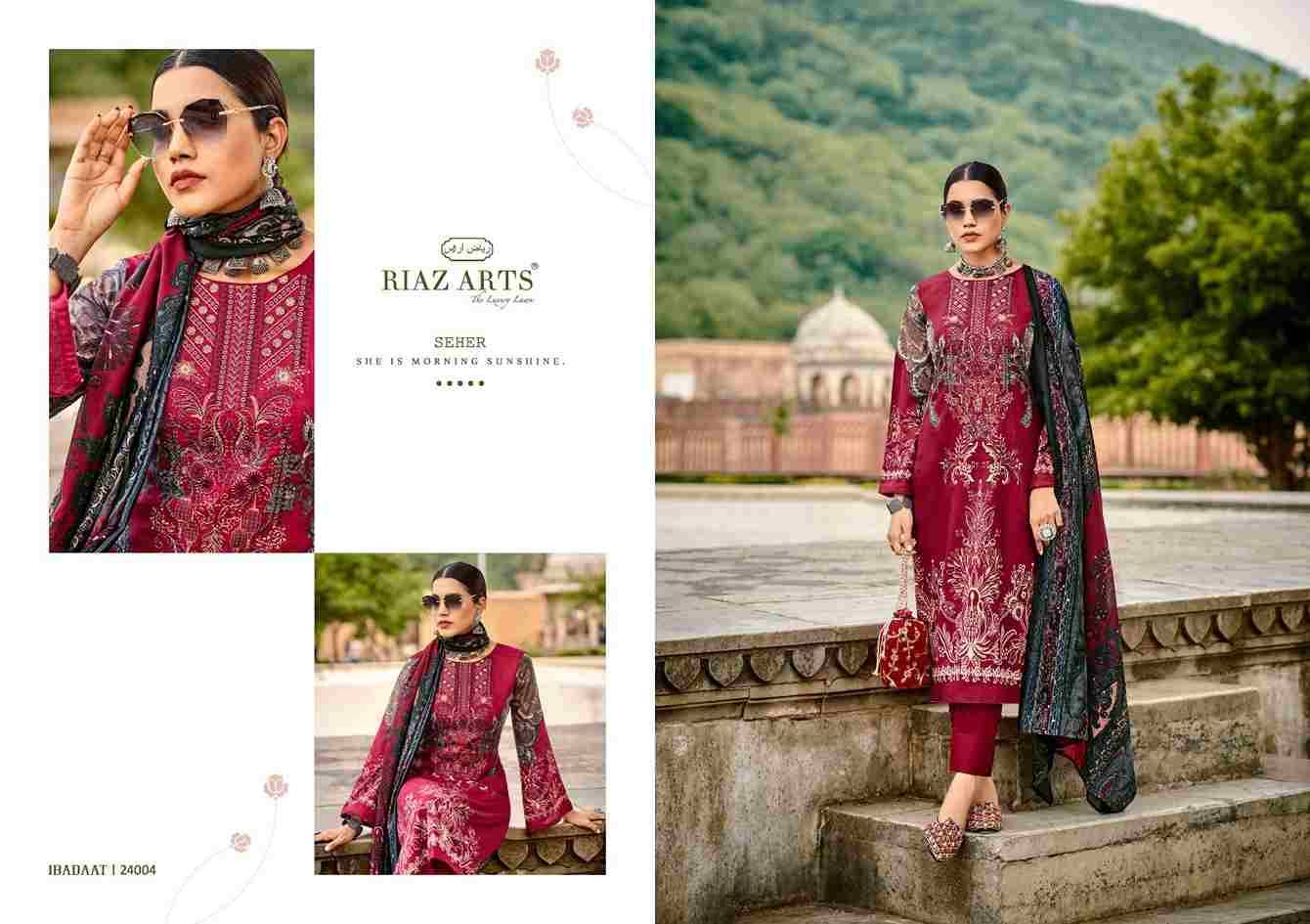 Ibadaat By Riaz Arts 24001 To 24008 Series Beautiful Festive Suits Stylish Fancy Colorful Casual Wear & Ethnic Wear Pure Lawn Print Dresses At Wholesale Price