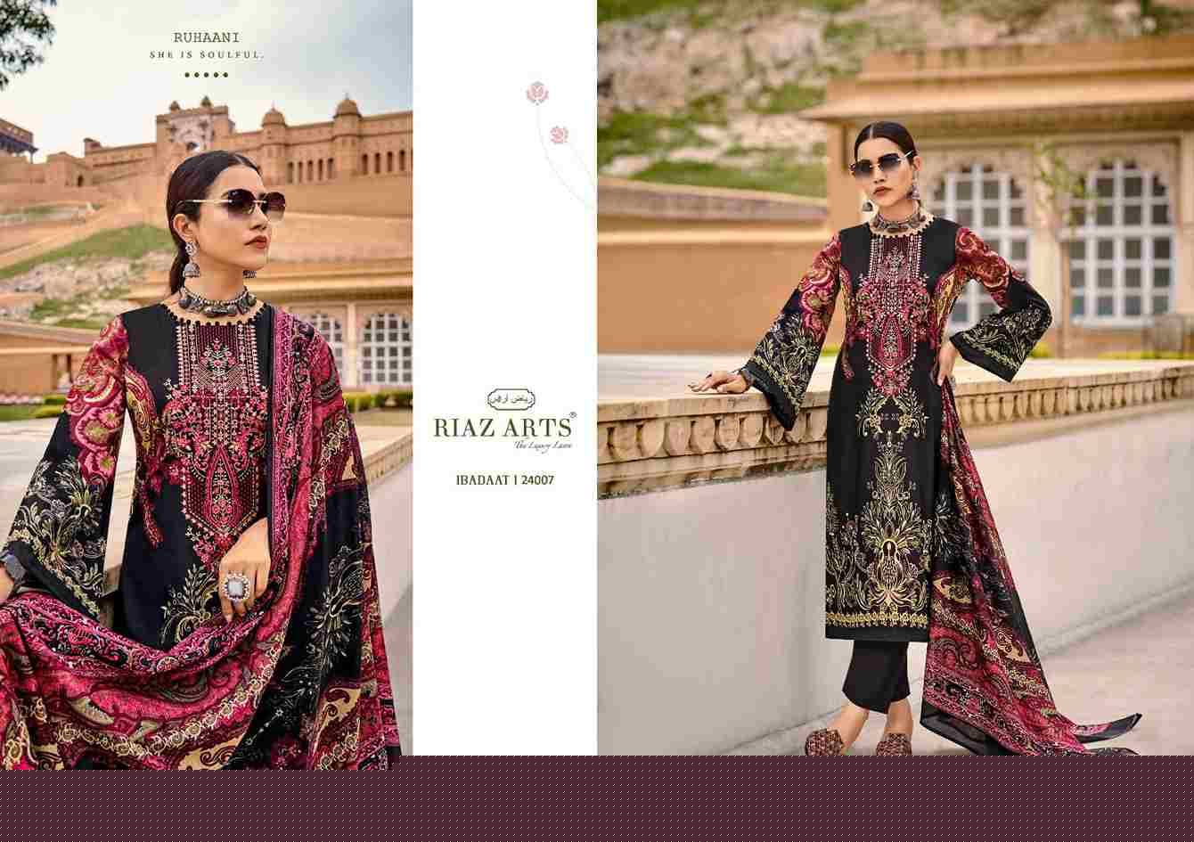 Ibadaat By Riaz Arts 24001 To 24008 Series Beautiful Festive Suits Stylish Fancy Colorful Casual Wear & Ethnic Wear Pure Lawn Print Dresses At Wholesale Price