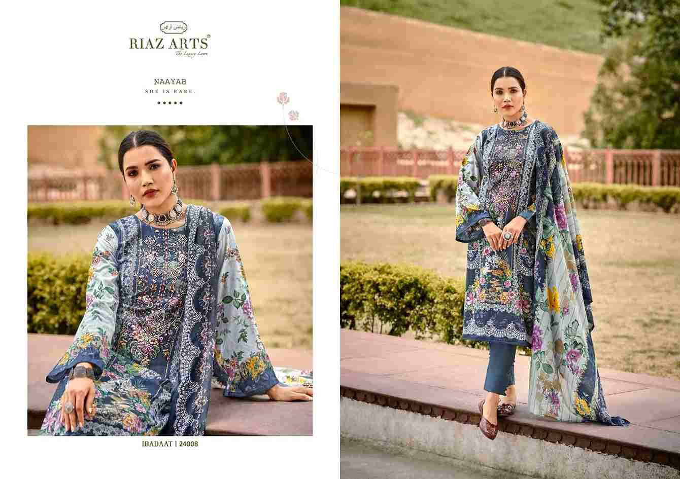 Ibadaat By Riaz Arts 24001 To 24008 Series Beautiful Festive Suits Stylish Fancy Colorful Casual Wear & Ethnic Wear Pure Lawn Print Dresses At Wholesale Price