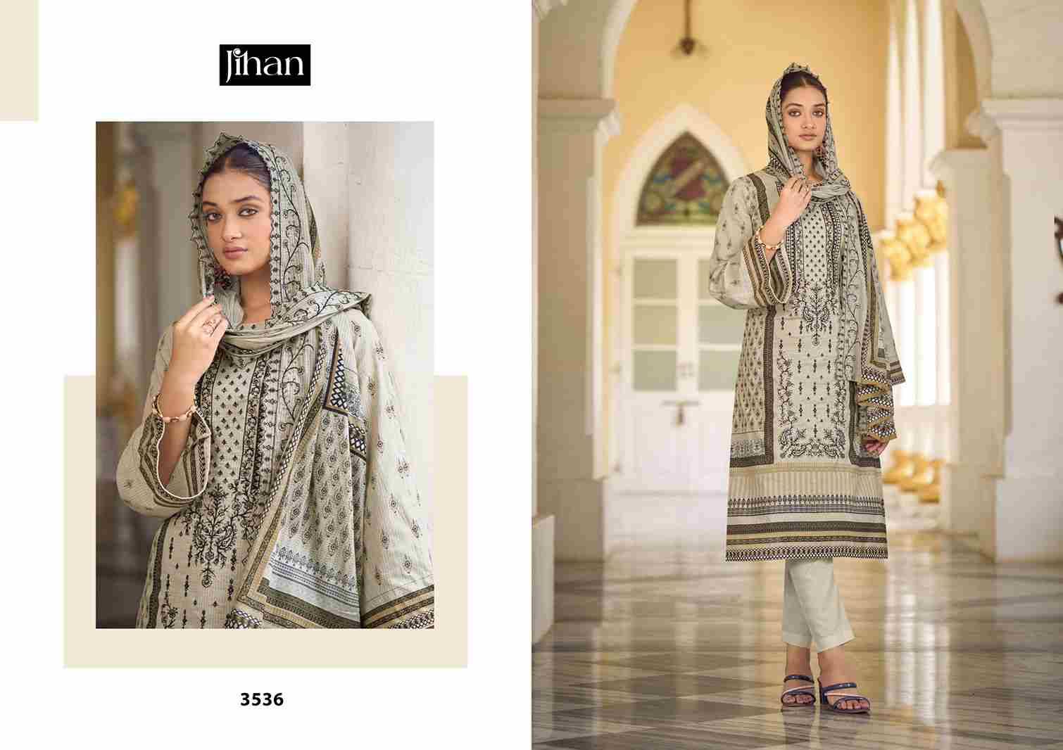 Bin Saeed Remix Vol-3 By Jihan 3536 To 3539 Series Beautiful Stylish Pakistani Suits Fancy Colorful Casual Wear & Ethnic Wear & Ready To Wear Pure Lawn Print Dresses At Wholesale Price