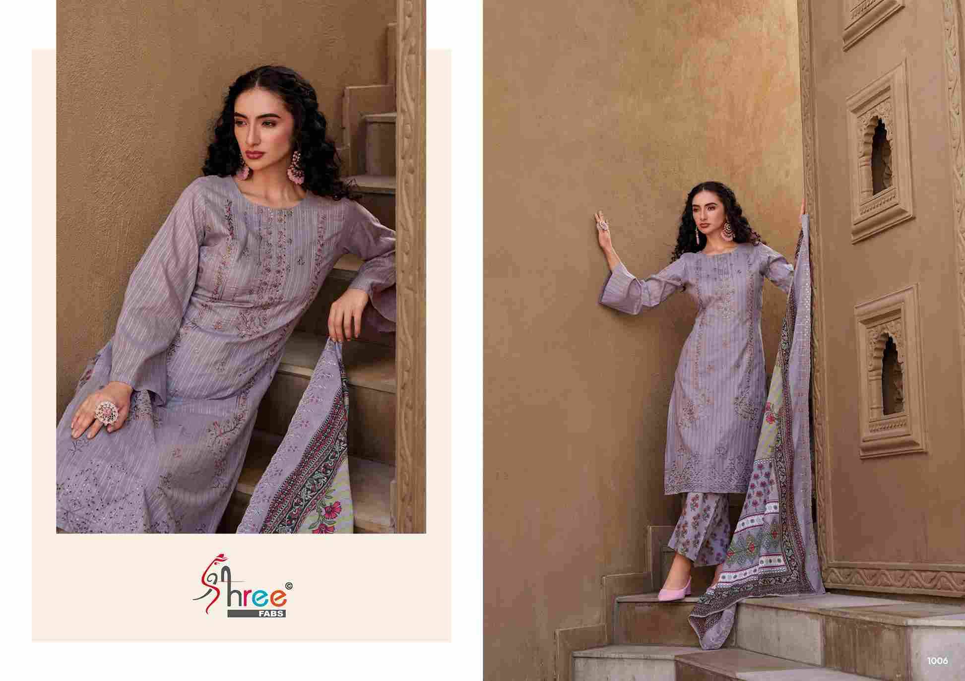 Bin Saeed Exclusive Vol-1 By Shree Fabs 1001 To 1006 Series Designer Pakistani Suits Beautiful Stylish Fancy Colorful Party Wear & Occasional Wear Pure Dobi Cotton With Embroidery Dresses At Wholesale Price