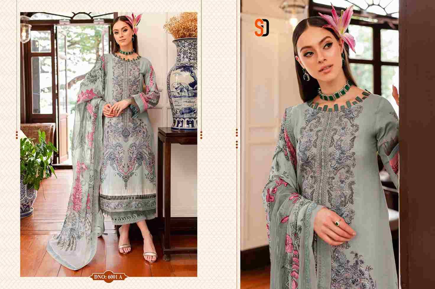 Bliss Vol-6 By Shraddha Designer 6001-A To 6001-D Series Beautiful Festive Suits Colorful Stylish Fancy Casual Wear & Ethnic Wear Lawn Cotton Embroidered Dresses At Wholesale Price