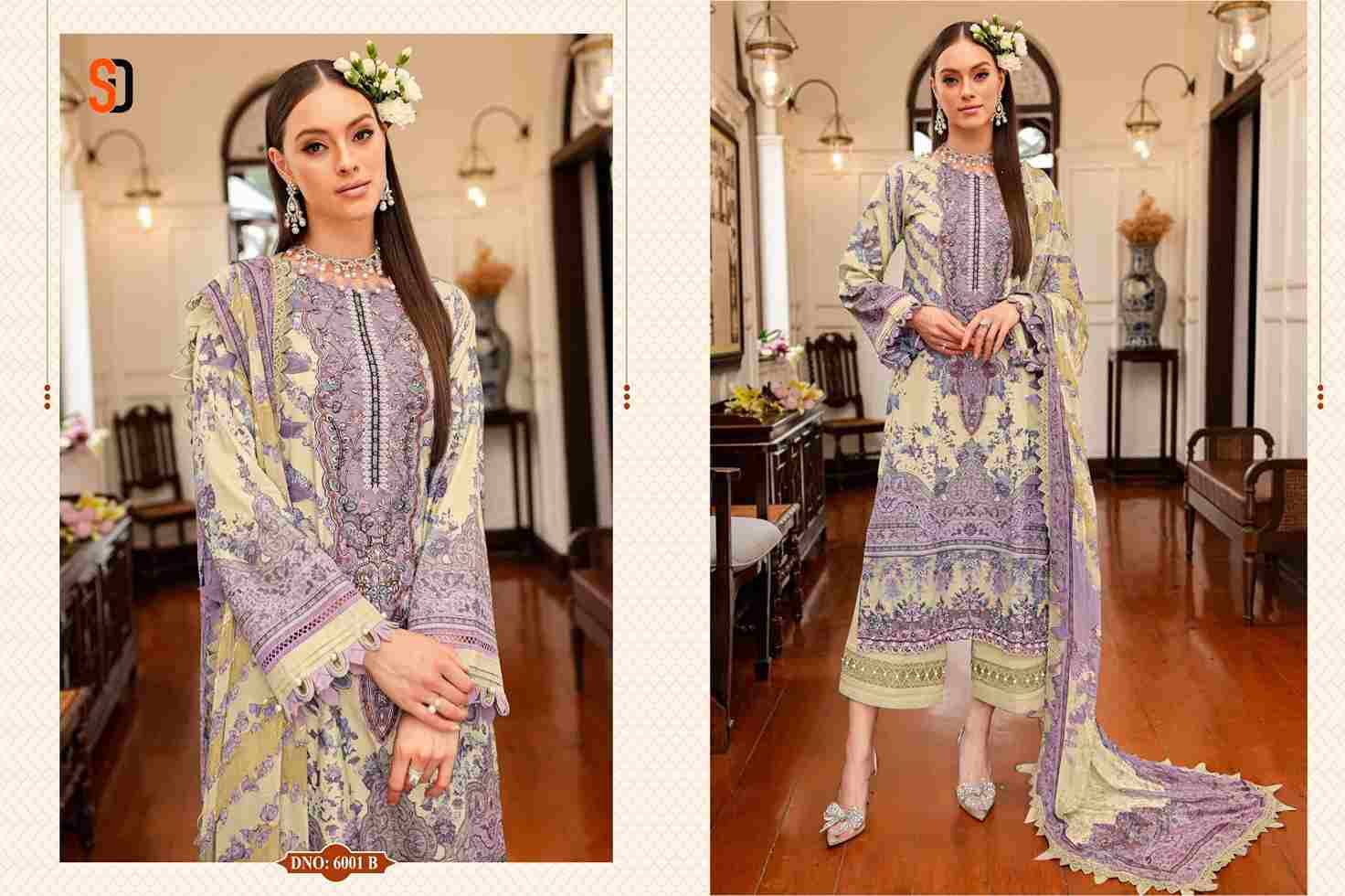 Bliss Vol-6 By Shraddha Designer 6001-A To 6001-D Series Beautiful Festive Suits Colorful Stylish Fancy Casual Wear & Ethnic Wear Lawn Cotton Embroidered Dresses At Wholesale Price
