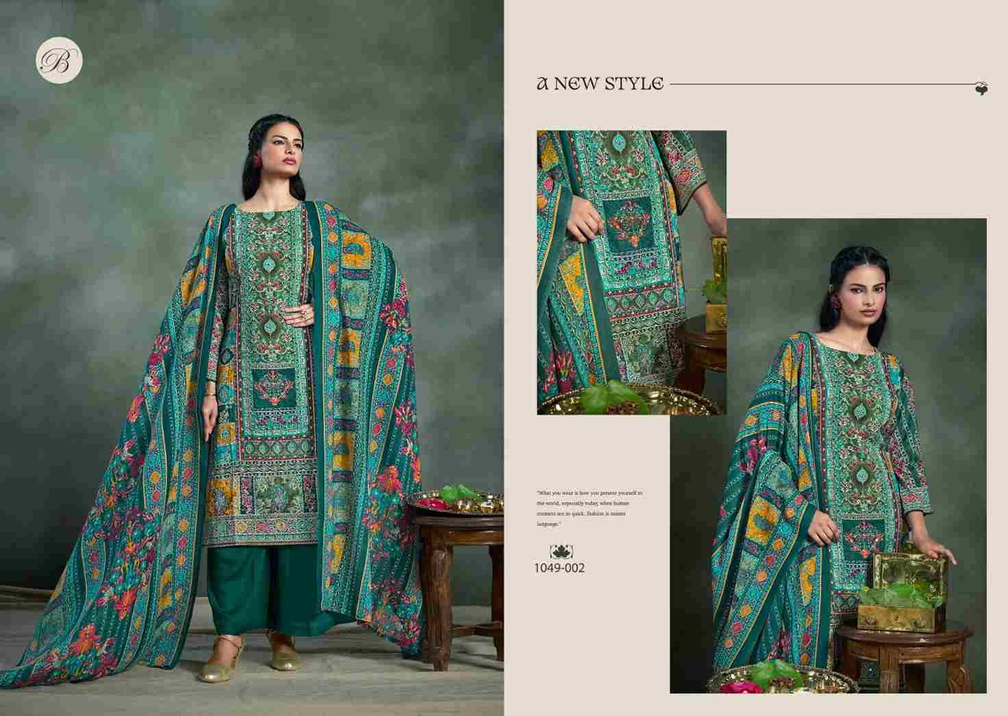 Suhana By Belliza 1049-001 To 1049-006 Series Beautiful Festive Suits Stylish Fancy Colorful Casual Wear & Ethnic Wear Pure Viscose Rayon Print Dresses At Wholesale Price