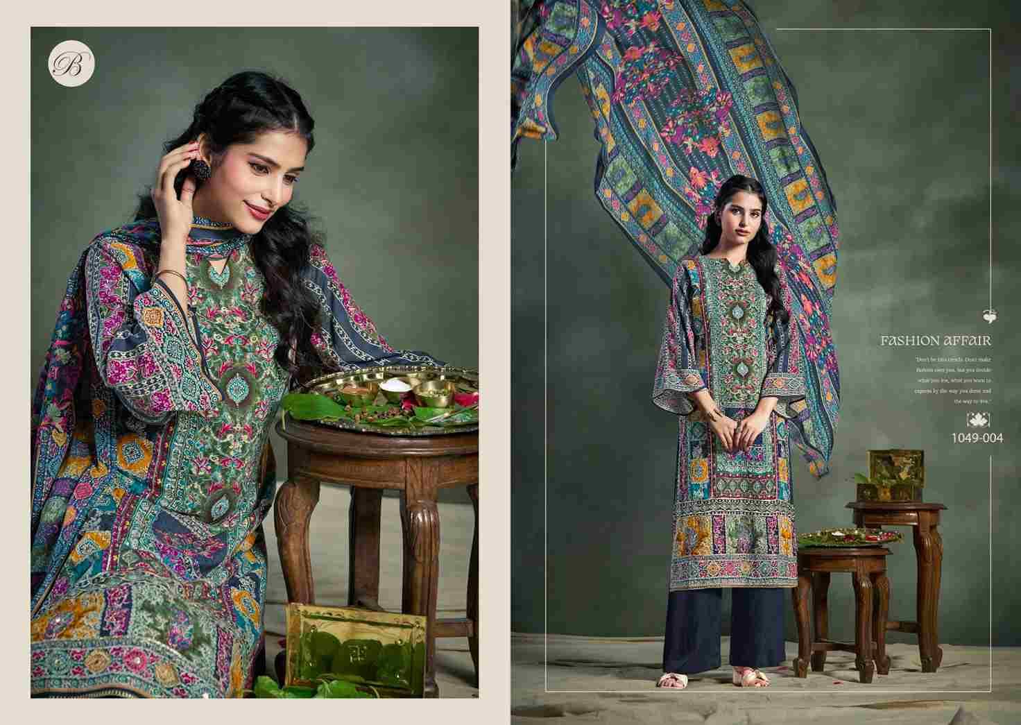 Suhana By Belliza 1049-001 To 1049-006 Series Beautiful Festive Suits Stylish Fancy Colorful Casual Wear & Ethnic Wear Pure Viscose Rayon Print Dresses At Wholesale Price