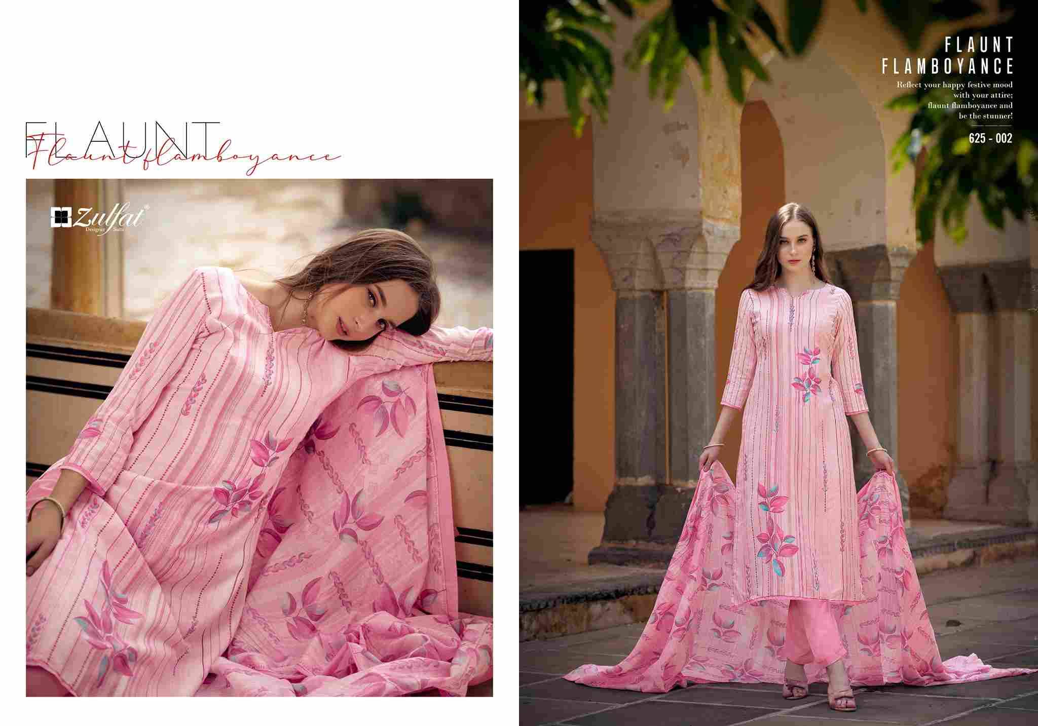 Siya By Zulfat 625-001 To 625-008 Series Beautiful Festive Suits Stylish Fancy Colorful Casual Wear & Ethnic Wear Pure Cotton Print Dresses At Wholesale Price