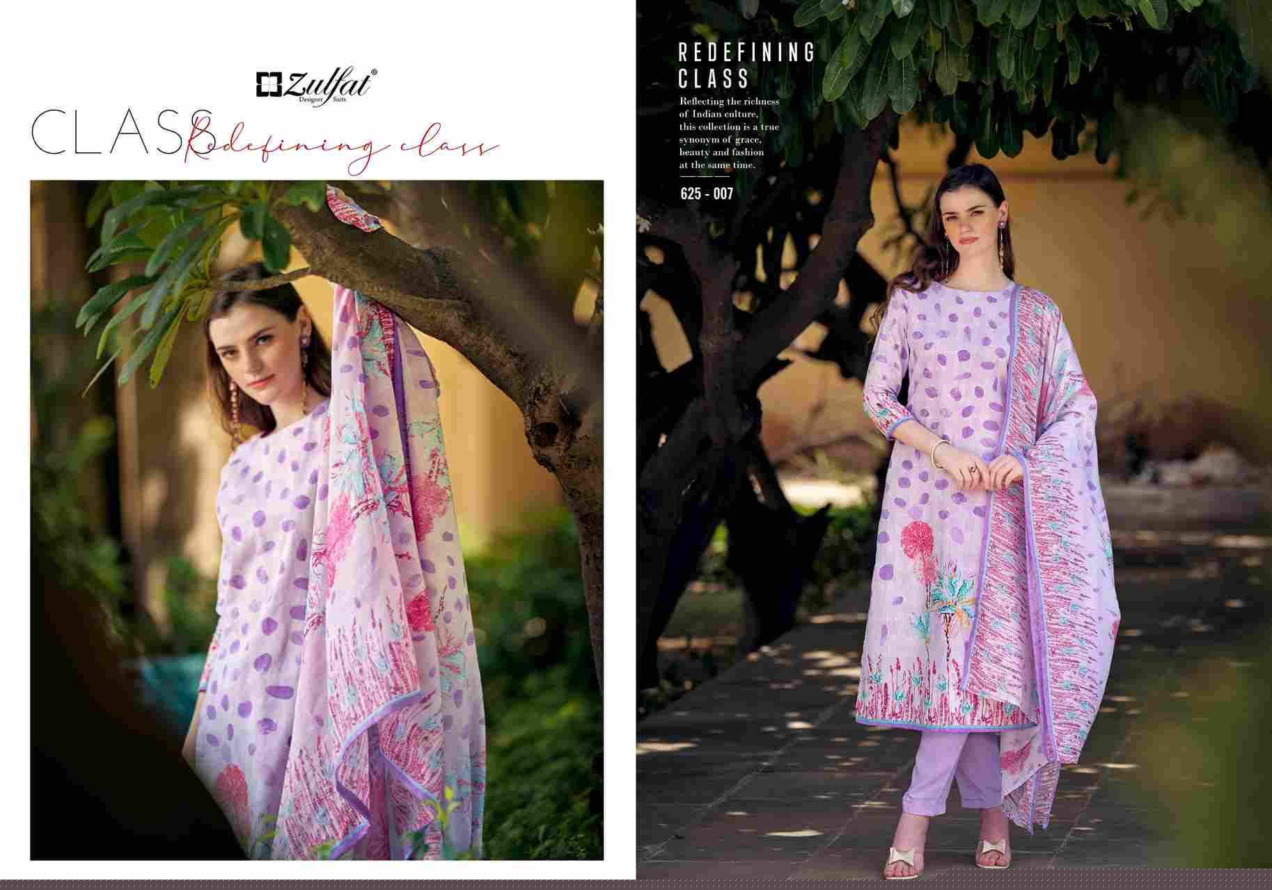 Siya By Zulfat 625-001 To 625-008 Series Beautiful Festive Suits Stylish Fancy Colorful Casual Wear & Ethnic Wear Pure Cotton Print Dresses At Wholesale Price