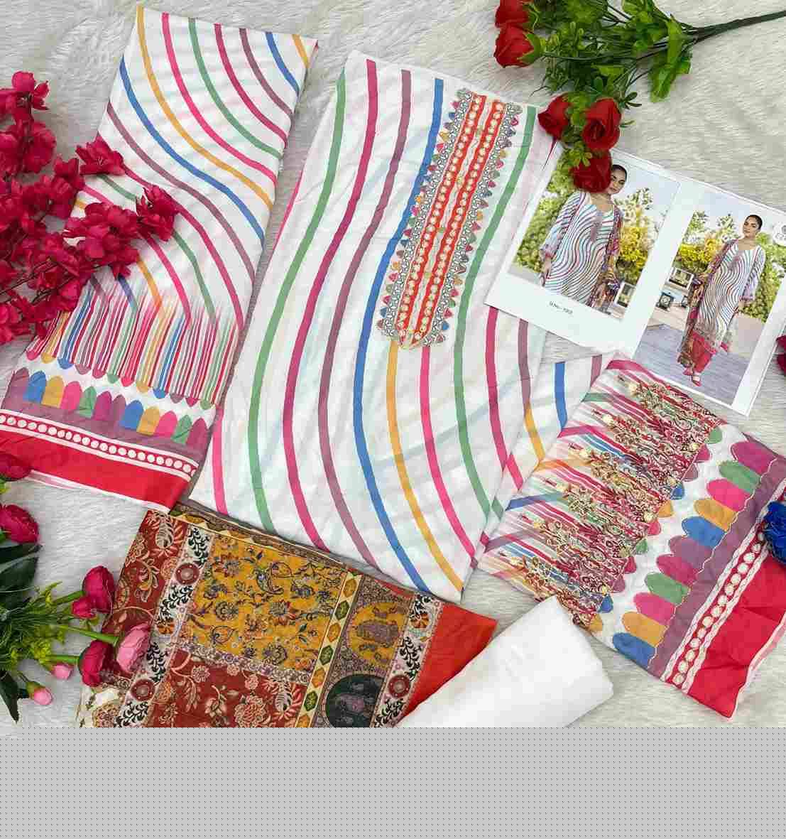 Nusrat By Ezra 1001 To 1005 Series Beautiful Pakistani Suits Colorful Stylish Fancy Casual Wear & Ethnic Wear Muslin Cotton Dresses At Wholesale Price