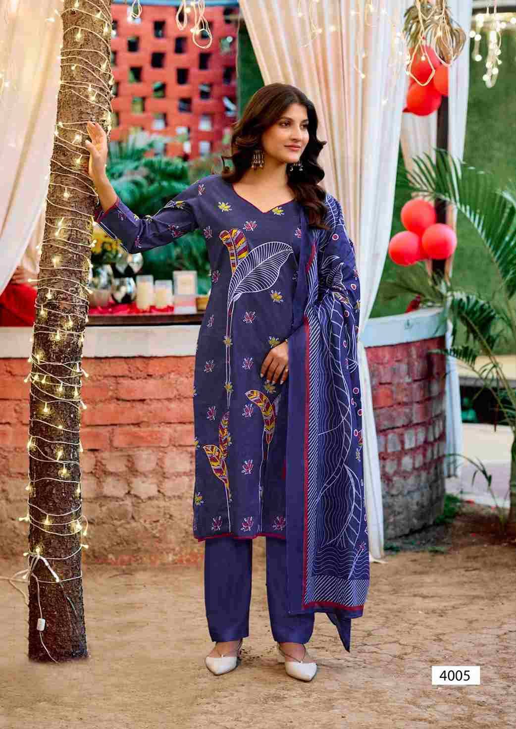 Dua Vol-4 By Yashika Trends 4001 To 4008 Series Beautiful Festive Suits Colorful Stylish Fancy Casual Wear & Ethnic Wear Pure Cotton Print Dresses At Wholesale Price
