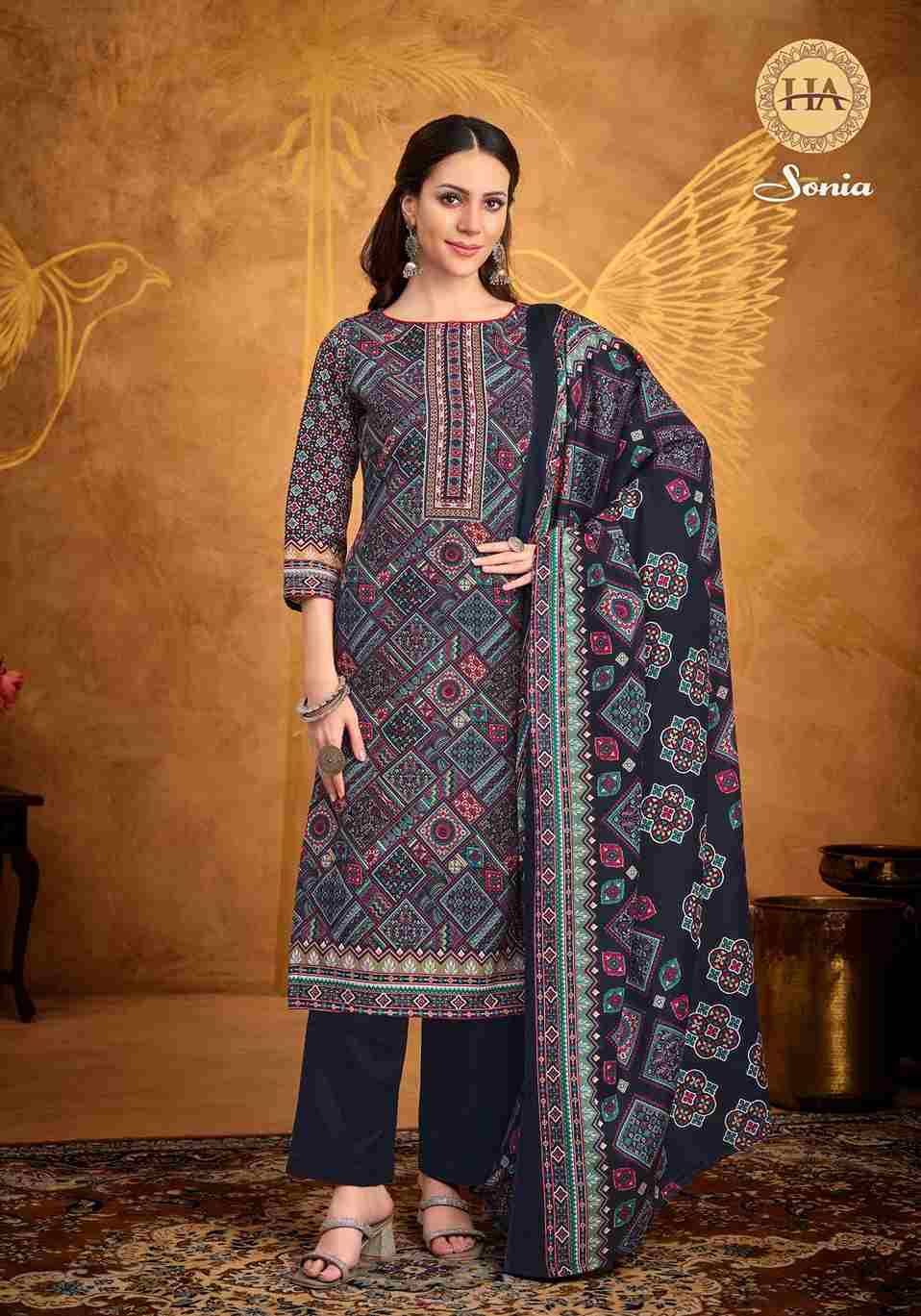Sonia By Harshit Fashion Hub 1788-001 To 1788-008 Series Beautiful Festive Suits Stylish Fancy Colorful Casual Wear & Ethnic Wear Pure Cotton Dresses At Wholesale Price