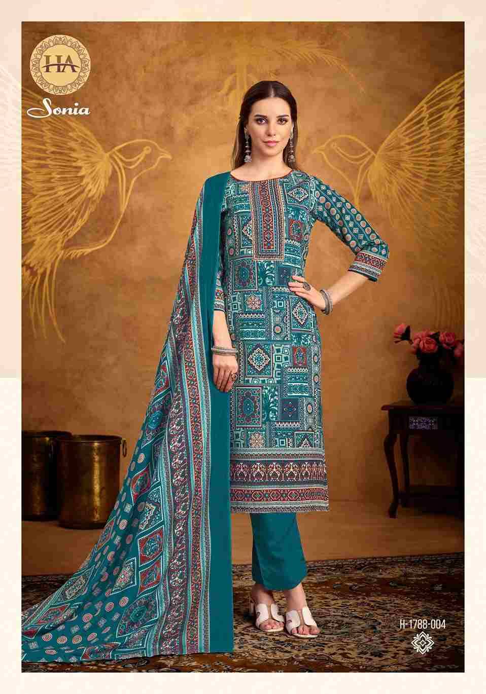 Sonia By Harshit Fashion Hub 1788-001 To 1788-008 Series Beautiful Festive Suits Stylish Fancy Colorful Casual Wear & Ethnic Wear Pure Cotton Dresses At Wholesale Price