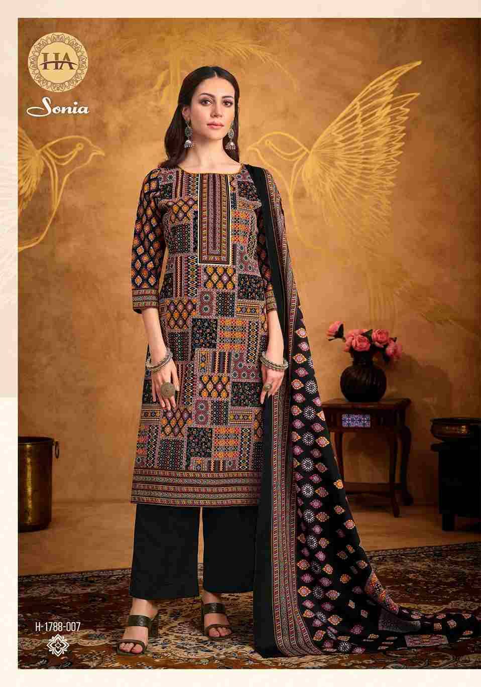 Sonia By Harshit Fashion Hub 1788-001 To 1788-008 Series Beautiful Festive Suits Stylish Fancy Colorful Casual Wear & Ethnic Wear Pure Cotton Dresses At Wholesale Price