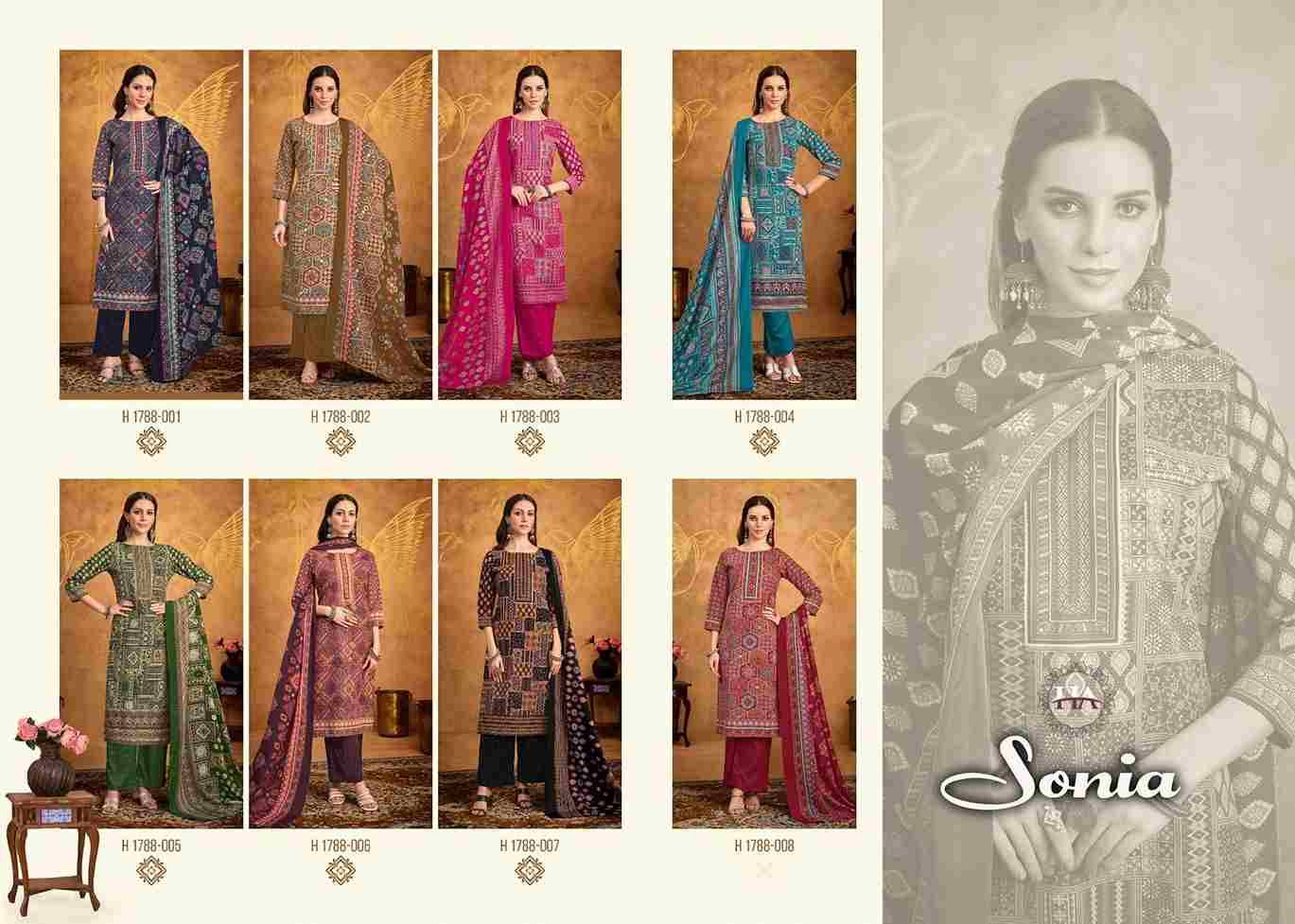 Sonia By Harshit Fashion Hub 1788-001 To 1788-008 Series Beautiful Festive Suits Stylish Fancy Colorful Casual Wear & Ethnic Wear Pure Cotton Dresses At Wholesale Price