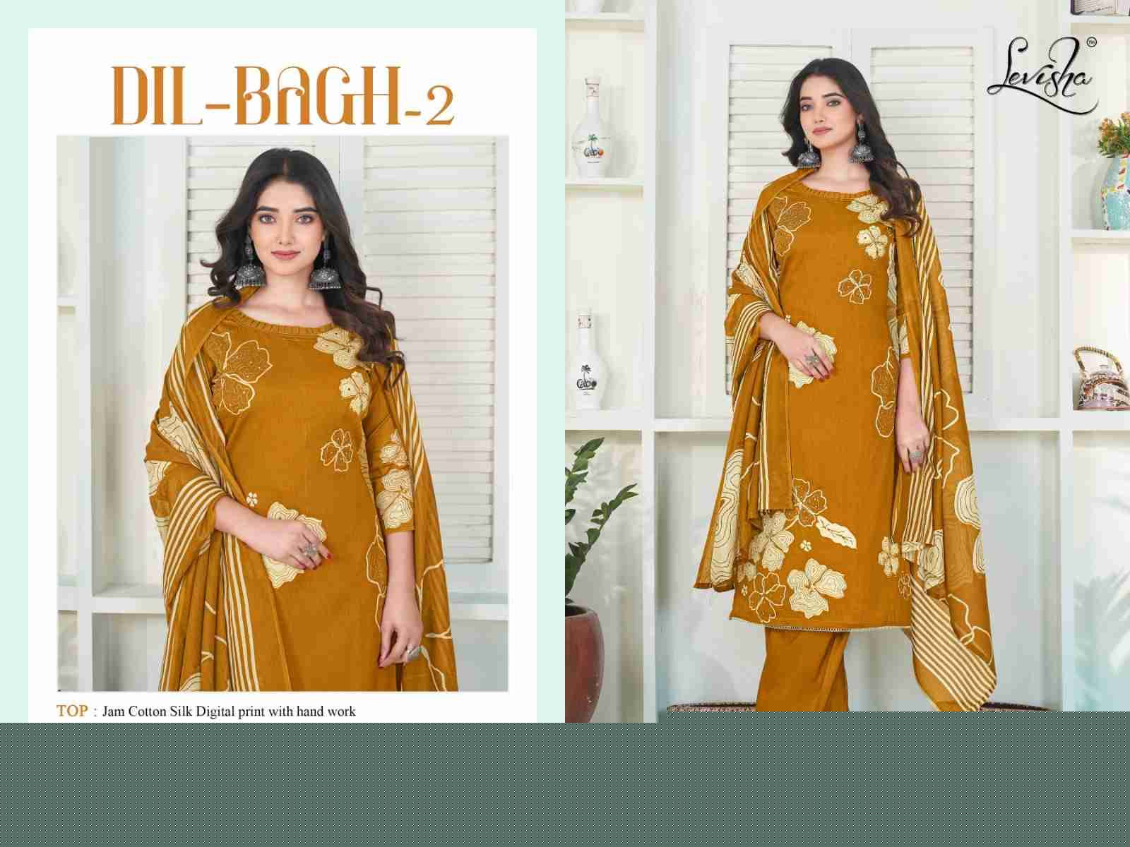 Dil-Bagh Vol-2 By Levisha 1001 To 1004 Series Festive Suits Beautiful Fancy Colorful Stylish Party Wear & Occasional Wear Cambric Cotton Dresses At Wholesale Price