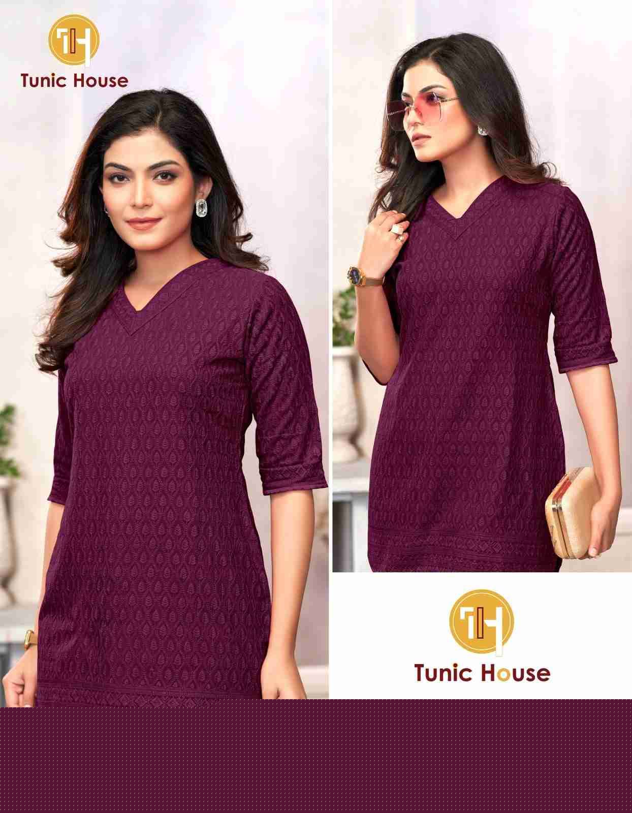 Krisha By Tunic House Designer Stylish Fancy Colorful Beautiful Party Wear & Ethnic Wear Collection Viscose Rayon With Work Tops At Wholesale Price