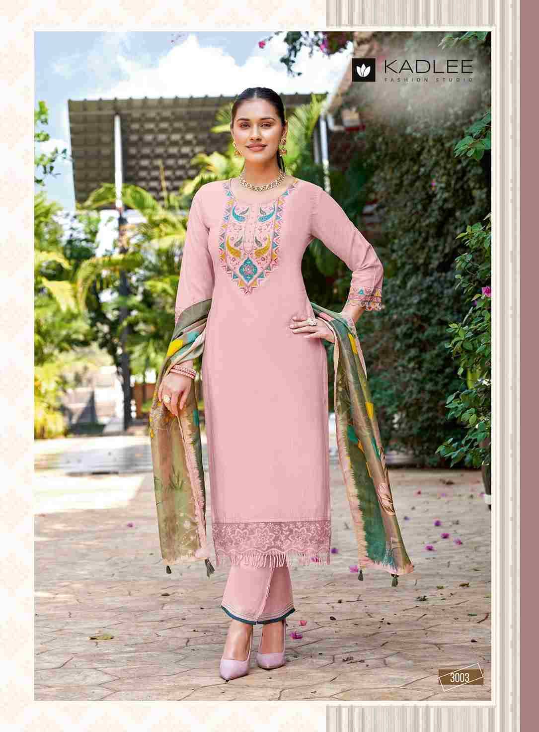 Chunari By Kadlee 3001 To 3005 Series Designer Stylish Fancy Colorful Beautiful Party Wear & Ethnic Wear Collection Rayon Slub Print Dresses With Bottom At Wholesale Price