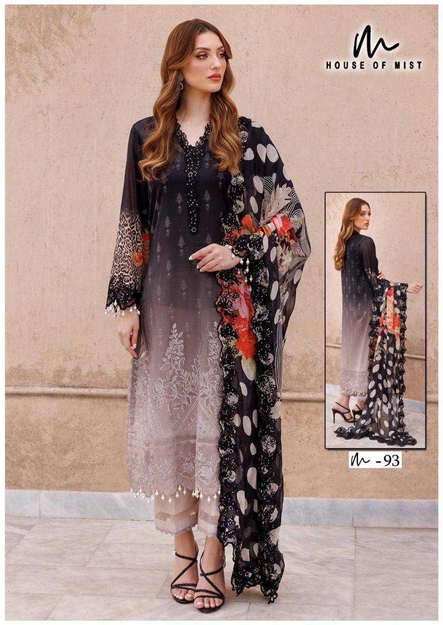 Ghazal Vol-10 By House Of Mist 91 To 96 Series Beautiful Pakistani Suits Colorful Stylish Fancy Casual Wear & Ethnic Wear Pure Cotton Print Dresses At Wholesale Price