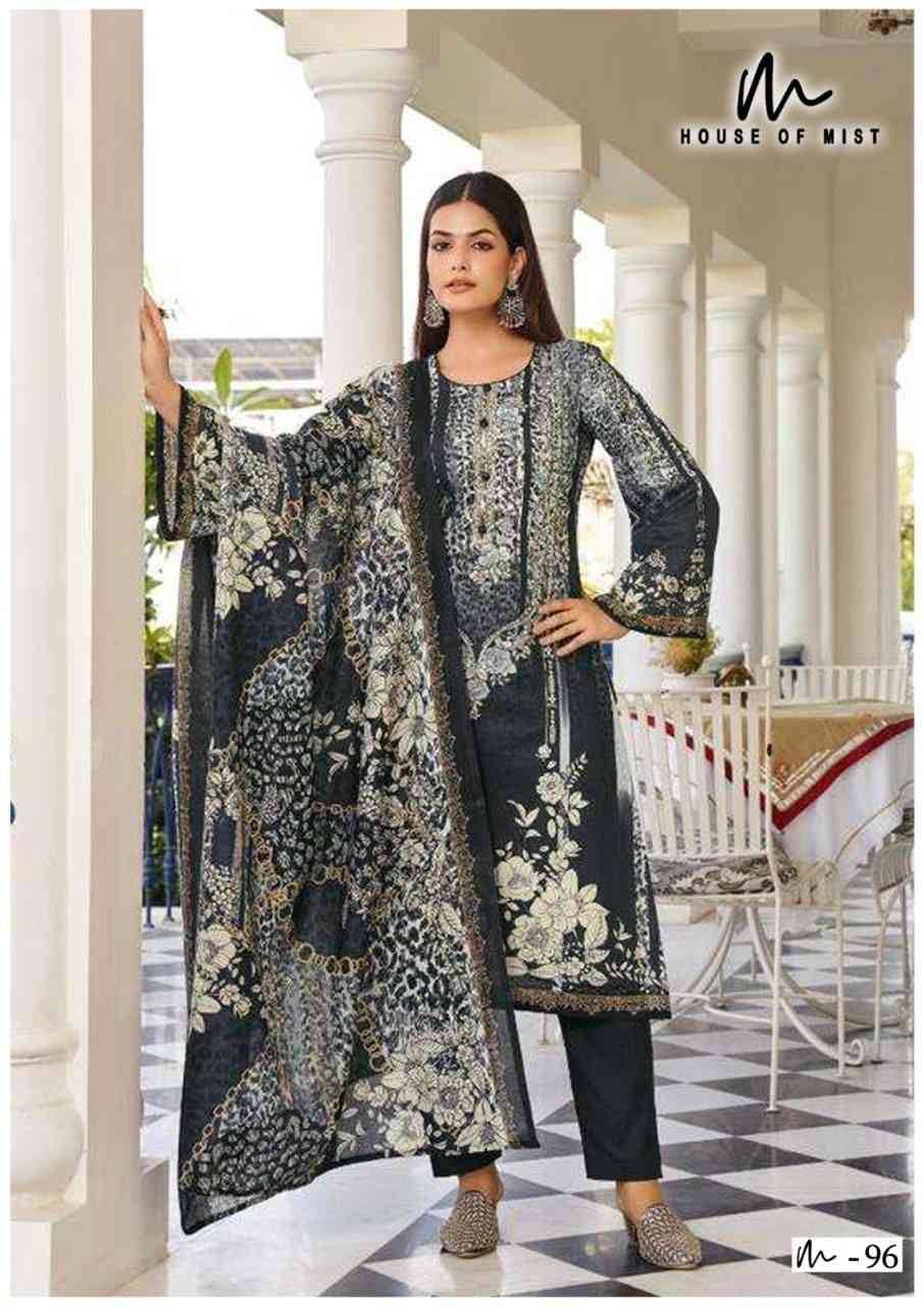 Ghazal Vol-10 By House Of Mist 91 To 96 Series Beautiful Pakistani Suits Colorful Stylish Fancy Casual Wear & Ethnic Wear Pure Cotton Print Dresses At Wholesale Price