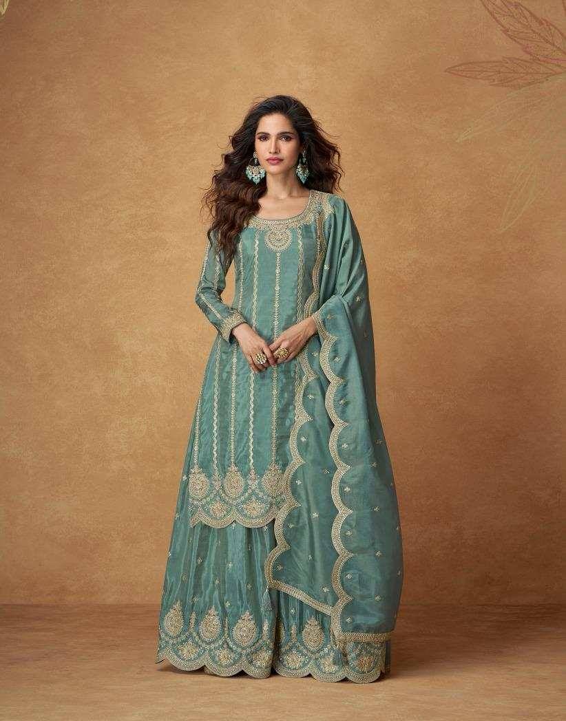 Saumya By Aashirwad Creation 10180 To 10182 Series Beautiful Suits Colorful Stylish Fancy Casual Wear & Ethnic Wear Organza Simar Silk Dresses At Wholesale Price