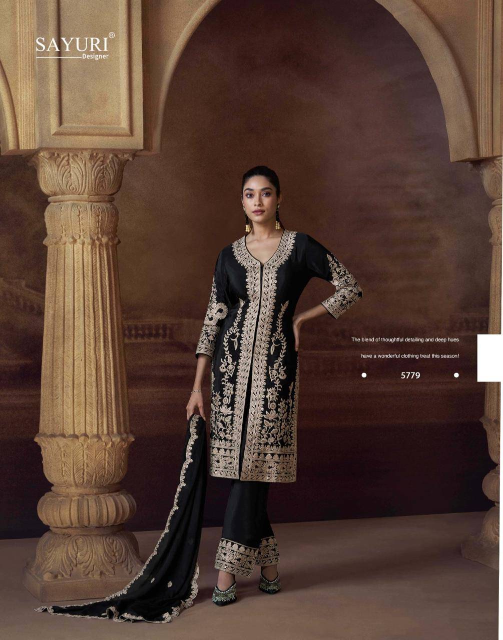 Alemzeb By Sayuri 5778 To 5781 Series Designer Festive Suits Collection Beautiful Stylish Fancy Colorful Party Wear & Occasional Wear Real Chinnon Silk Dresses At Wholesale Price