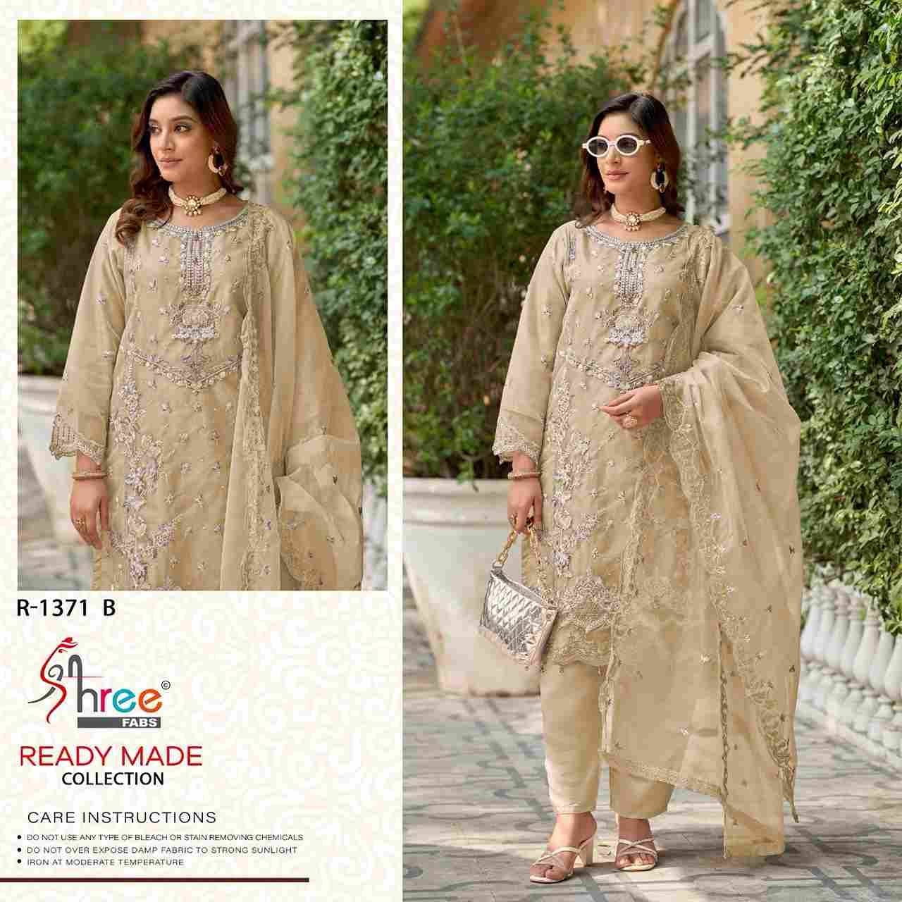 Shree Fabs Hit Design R-1371 Colours By Shree Fabs R-1371-A To R-1371-D Series Beautiful Pakistani Suits Stylish Fancy Colorful Party Wear & Occasional Wear Organza Embroidered Dresses At Wholesale Price