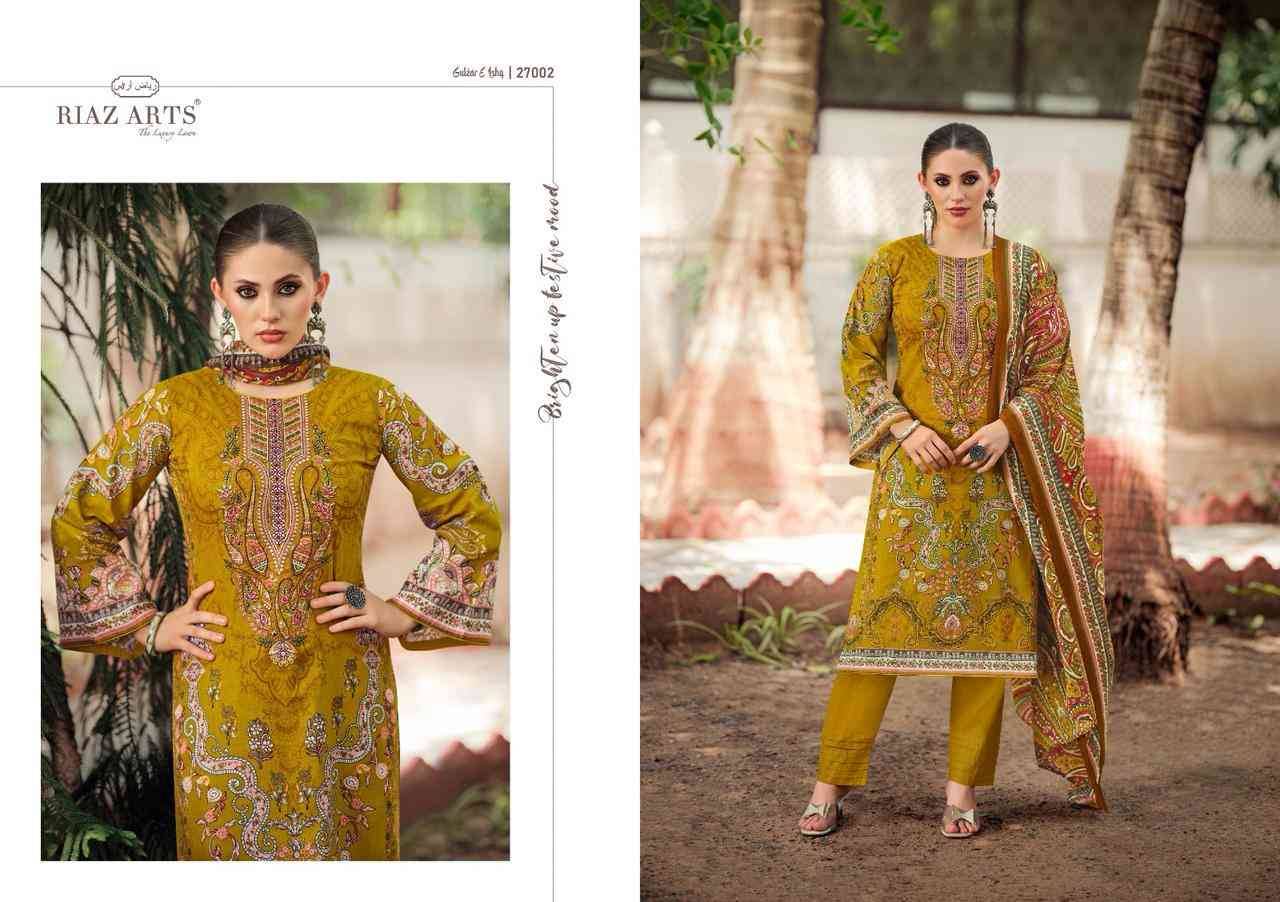 Gulzar E Ishq By Riaz Arts 27001 To 27008 Series Wholesale Designer Pakistani Suits Collection Beautiful Stylish Fancy Colorful Party Wear & Occasional Wear Pure Karachi Cambric Lawn Print With Embroidered Dresses At Wholesale Price