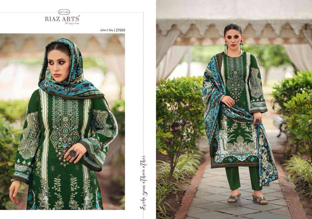 Gulzar E Ishq By Riaz Arts 27001 To 27008 Series Wholesale Designer Pakistani Suits Collection Beautiful Stylish Fancy Colorful Party Wear & Occasional Wear Pure Karachi Cambric Lawn Print With Embroidered Dresses At Wholesale Price