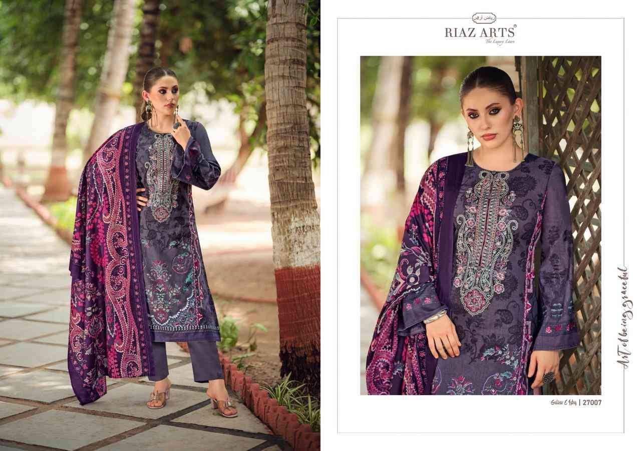 Gulzar E Ishq By Riaz Arts 27001 To 27008 Series Wholesale Designer Pakistani Suits Collection Beautiful Stylish Fancy Colorful Party Wear & Occasional Wear Pure Karachi Cambric Lawn Print With Embroidered Dresses At Wholesale Price
