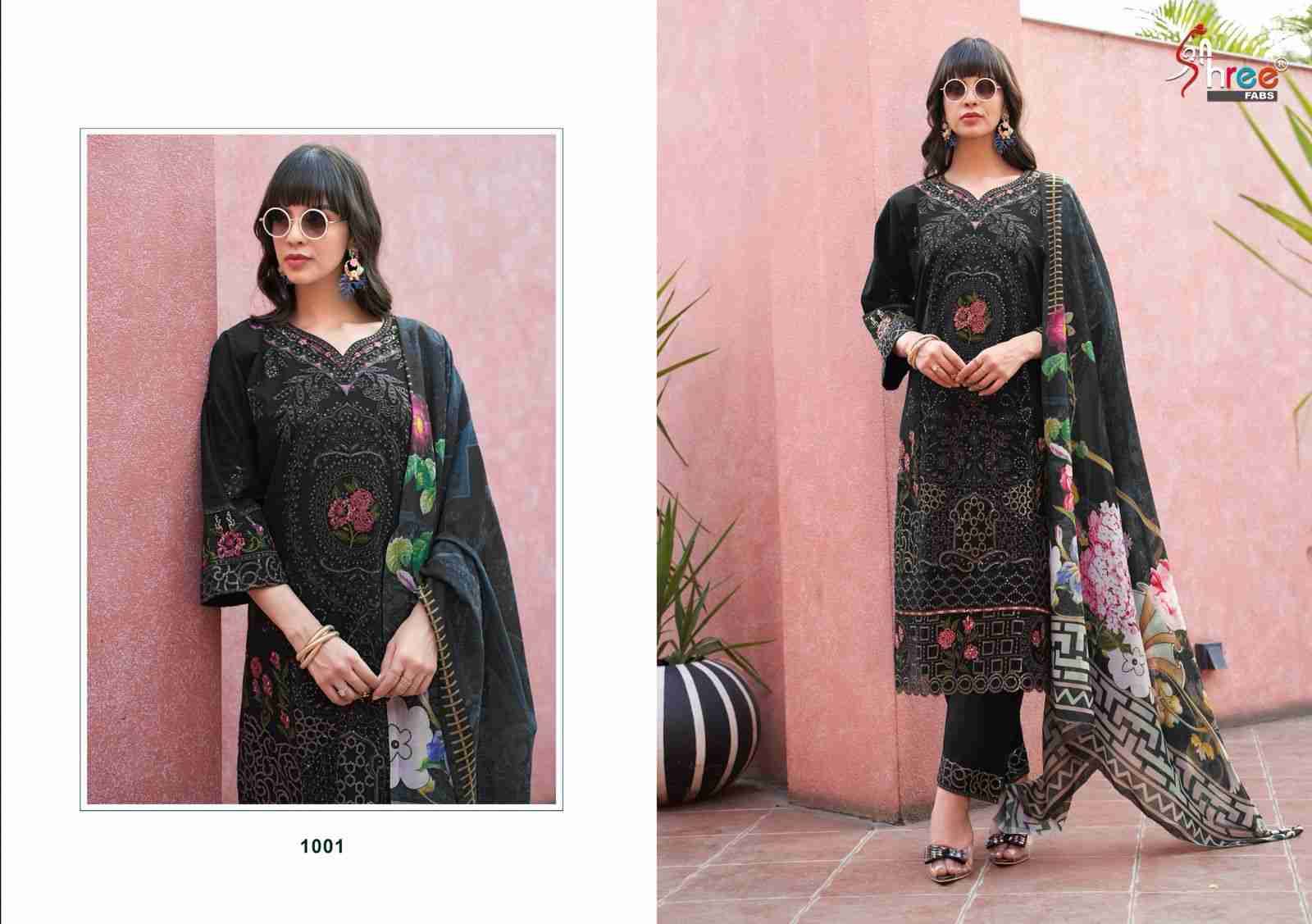 Tasrif Luxe By Shree Fabs 1001 To 1002 Series Designer Pakistani Suits Collection Beautiful Stylish Fancy Colorful Party Wear & Occasional Wear Pure Cotton Heavy Embroidered Dresses At Wholesale Price