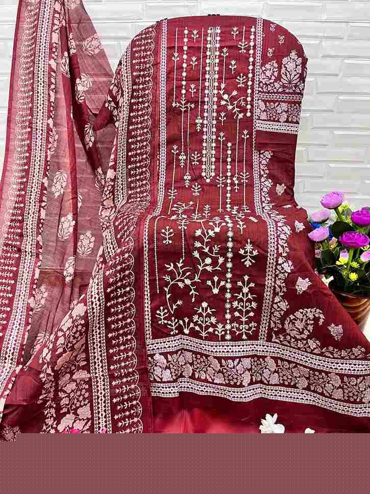 Ezra Hit Design 1016 By Ezra 1016-A To 1016-B Pakistani Suits Beautiful Fancy Colorful Stylish Party Wear & Occasional Wear Pure Cotton Embroidery Dresses At Wholesale Price