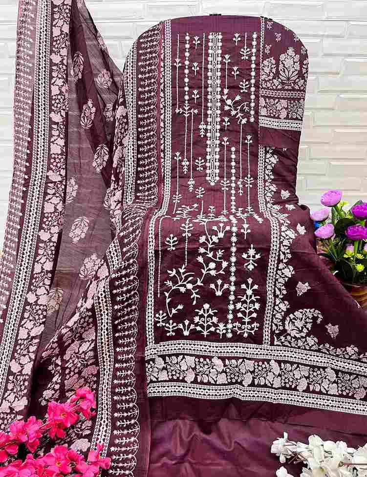 Ezra Hit Design 1016 By Ezra 1016-A To 1016-B Pakistani Suits Beautiful Fancy Colorful Stylish Party Wear & Occasional Wear Pure Cotton Embroidery Dresses At Wholesale Price