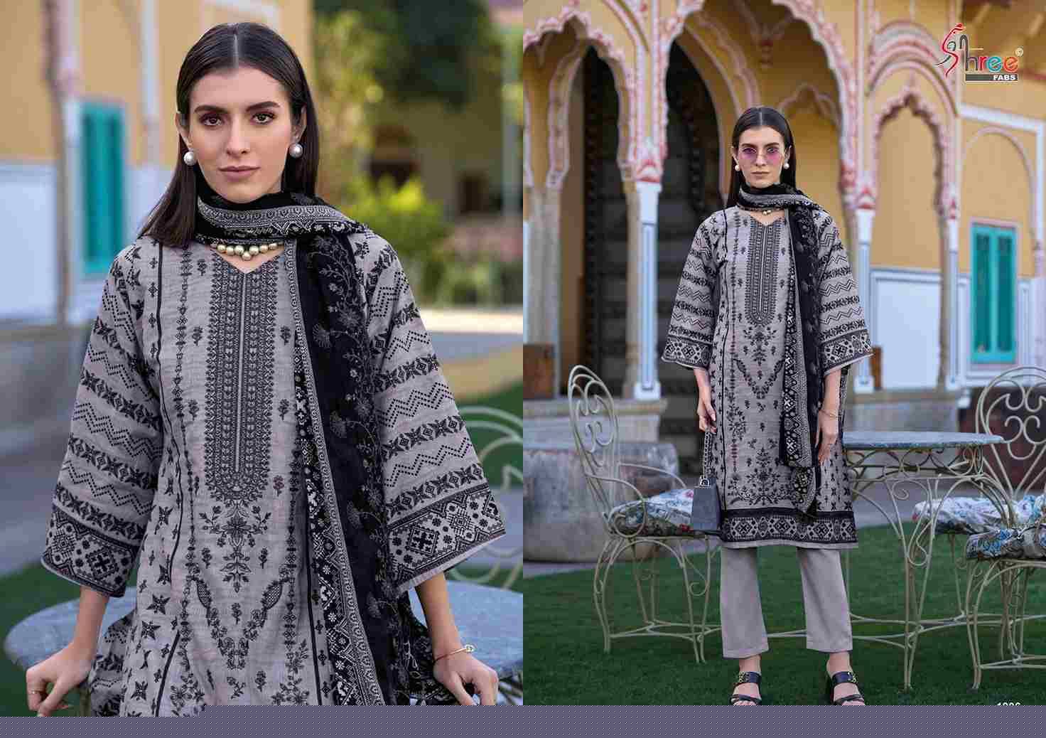 Bin Saeed Lawn Collection Vol-18 By Shree Fabs 1801 To 1806 Series Beautiful Pakistani Suits Colorful Stylish Fancy Casual Wear & Ethnic Wear Pure Cotton With Embroidered Dresses At Wholesale Price