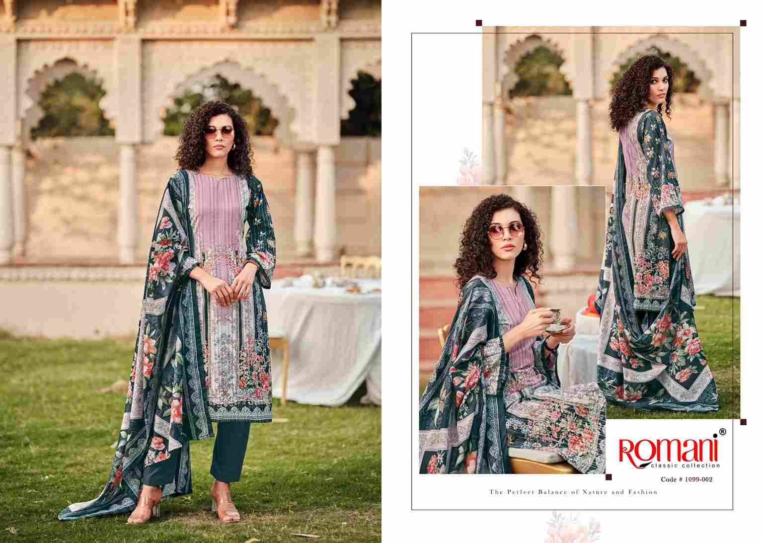 Saniya By Romani 1099-001 To 1099-008 Series Beautiful Festive Suits Stylish Fancy Colorful Casual Wear & Ethnic Wear Soft Cotton Print Dresses At Wholesale Price