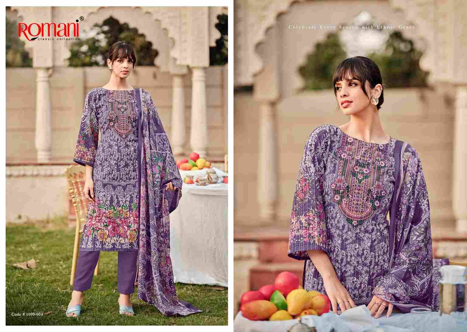 Saniya By Romani 1099-001 To 1099-008 Series Beautiful Festive Suits Stylish Fancy Colorful Casual Wear & Ethnic Wear Soft Cotton Print Dresses At Wholesale Price