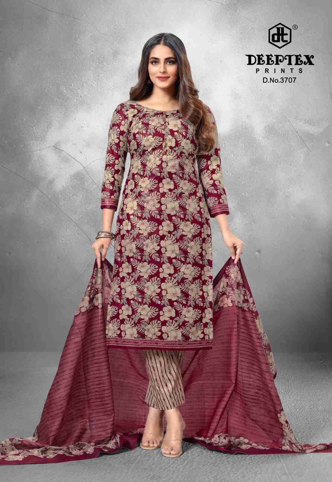 Chief Guest Vol-37 By Deeptex Prints 3701 To 3715 Series Beautiful Suits Colorful Stylish Fancy Casual Wear & Ethnic Wear Cotton Print Dresses At Wholesale Price