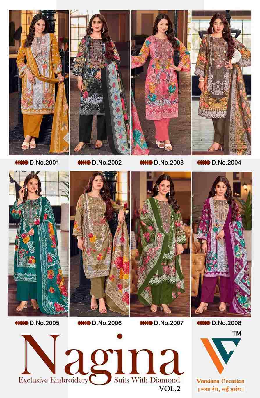 Nagina Vol-2 By Vandana Creation 2001 To 2008 Series Beautiful Festive Suits Stylish Fancy Colorful Casual Wear & Ethnic Wear Cotton Print Dresses At Wholesale Price
