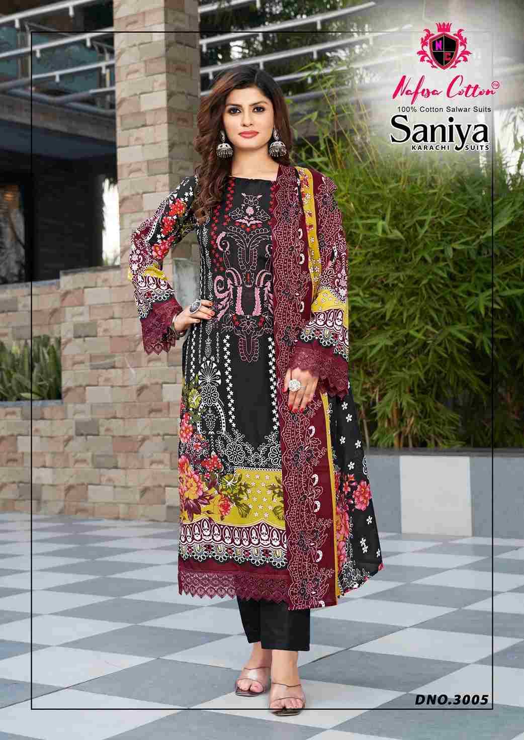 Saniya Vol-3 By Nafisa Cotton 3001 To 3006 Series Beautiful Stylish Festive Suits Fancy Colorful Casual Wear & Ethnic Wear & Ready To Wear Soft Cotton Print Dresses At Wholesale Price