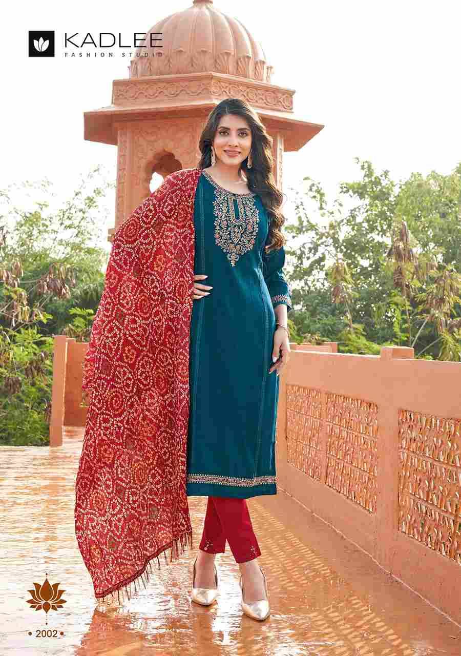 Kesar By Kadlee 2001 To 2004 Series Beautiful Festive Suits Colorful Stylish Fancy Casual Wear & Ethnic Wear Viscose Print Dresses At Wholesale Price