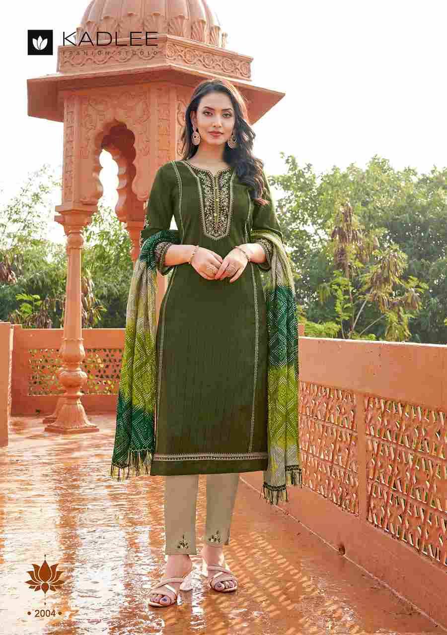 Kesar By Kadlee 2001 To 2004 Series Beautiful Festive Suits Colorful Stylish Fancy Casual Wear & Ethnic Wear Viscose Print Dresses At Wholesale Price