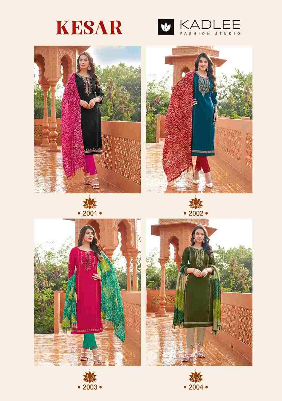 Kesar By Kadlee 2001 To 2004 Series Beautiful Festive Suits Colorful Stylish Fancy Casual Wear & Ethnic Wear Viscose Print Dresses At Wholesale Price