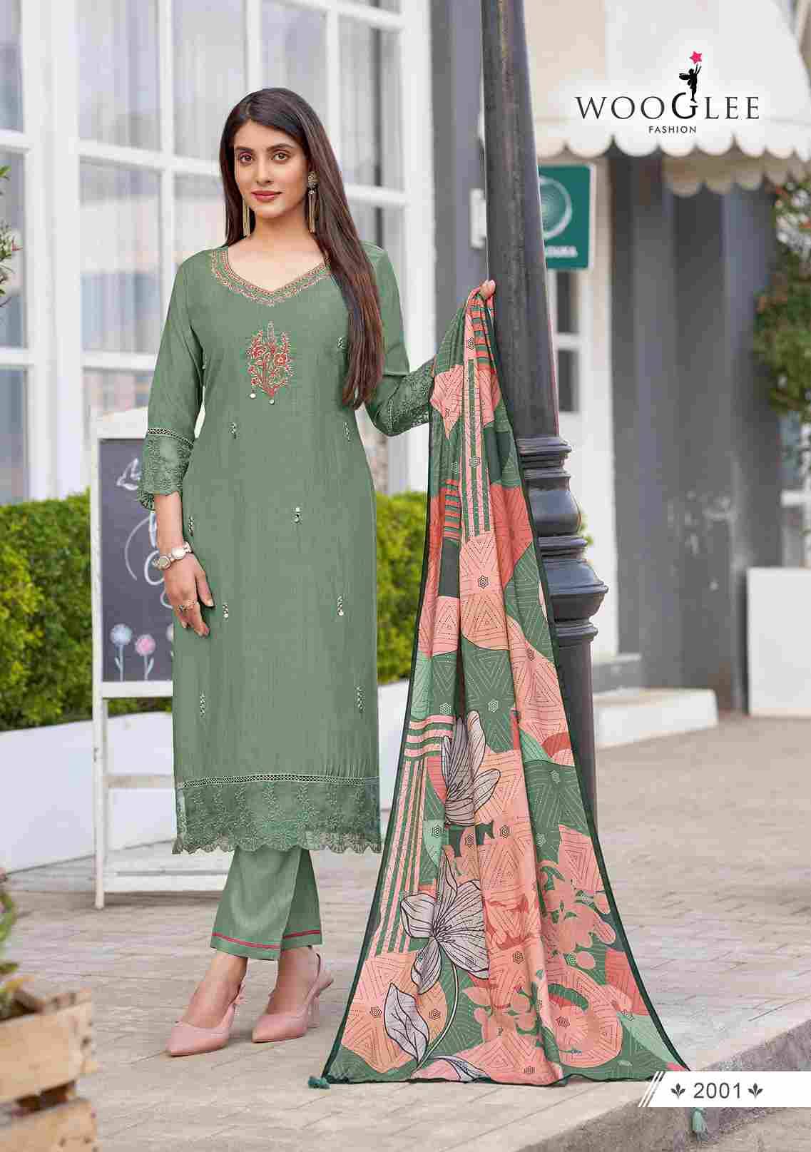 Ehsaas By Wooglee 2001 To 2006 Series Designer Festive Suits Collection Beautiful Stylish Fancy Colorful Party Wear & Occasional Wear Pure Viscose Embroidered Dresses At Wholesale Price