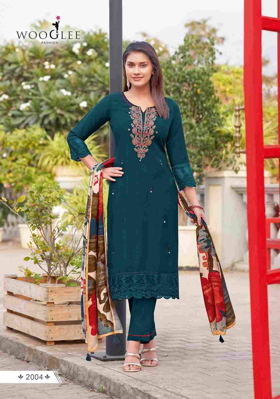 Ehsaas By Wooglee 2001 To 2006 Series Designer Festive Suits Collection Beautiful Stylish Fancy Colorful Party Wear & Occasional Wear Pure Viscose Embroidered Dresses At Wholesale Price