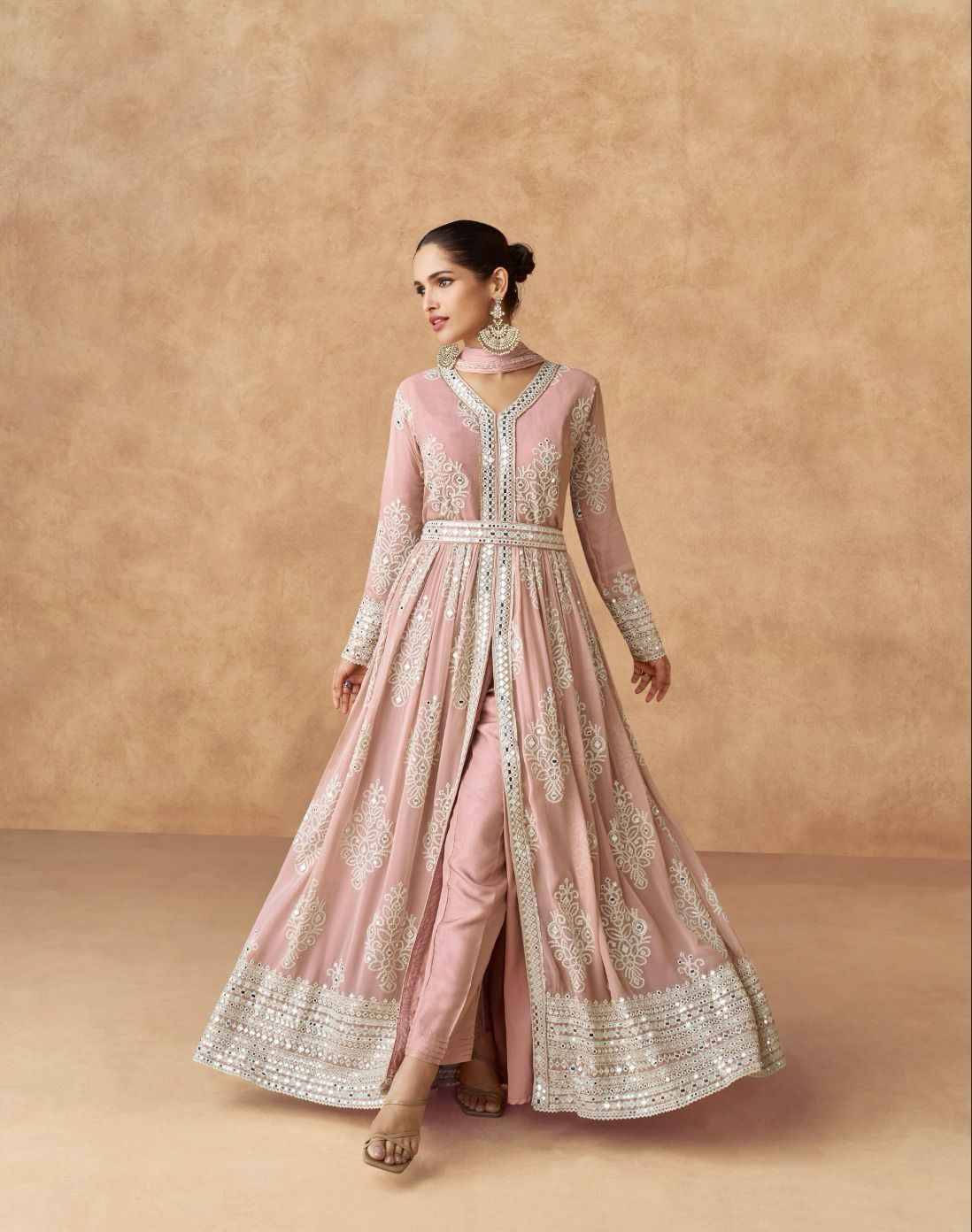 Ananya By Aashirwad Creation 10193 To 10195 Series Beautiful Festive Suits Colorful Stylish Fancy Casual Wear & Ethnic Wear Georgette With Work Dresses At Wholesale Price