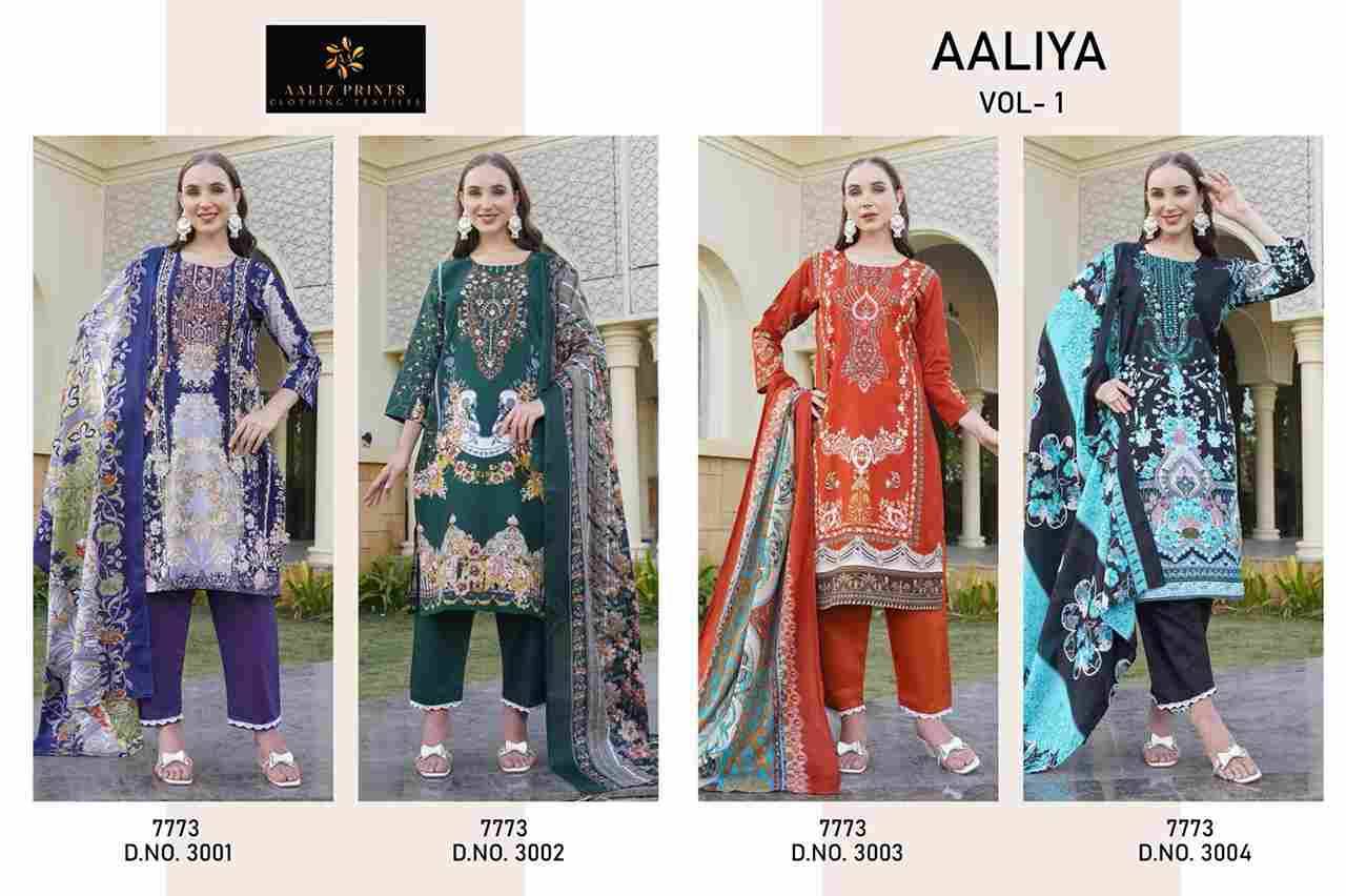 Aaliya Vol-1 By Aaliz Prints 3001 To 3004 Series Beautiful Festive Suits Stylish Fancy Colorful Casual Wear & Ethnic Wear Cotton Digital Print Dresses At Wholesale Price