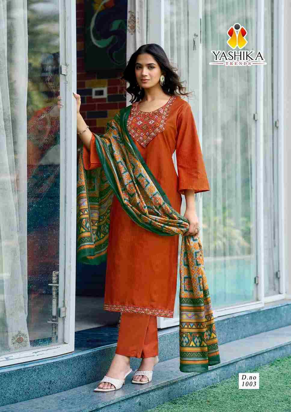 Shanaya By Yashika Trends 1001 To 1008 Series Beautiful Festive Suits Colorful Stylish Fancy Casual Wear & Ethnic Wear Pure Cotton Print Dresses At Wholesale Price
