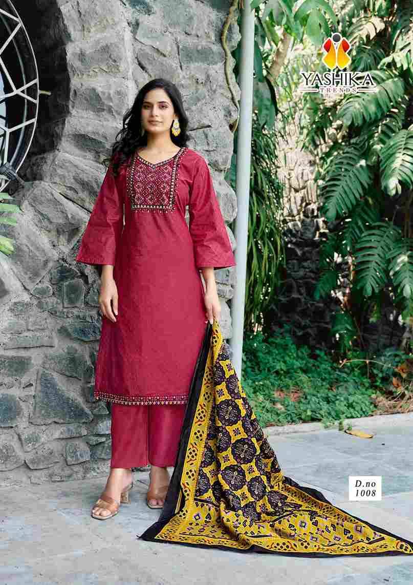 Shanaya By Yashika Trends 1001 To 1008 Series Beautiful Festive Suits Colorful Stylish Fancy Casual Wear & Ethnic Wear Pure Cotton Print Dresses At Wholesale Price