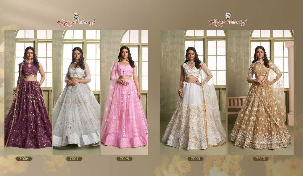 Chandrakala Vol-2 By Narayani Fashion House 7006 To 7010 Series Designer Beautiful Wedding Bridal Collection Occasional Wear & Party Wear Net Lehengas At Wholesale Price