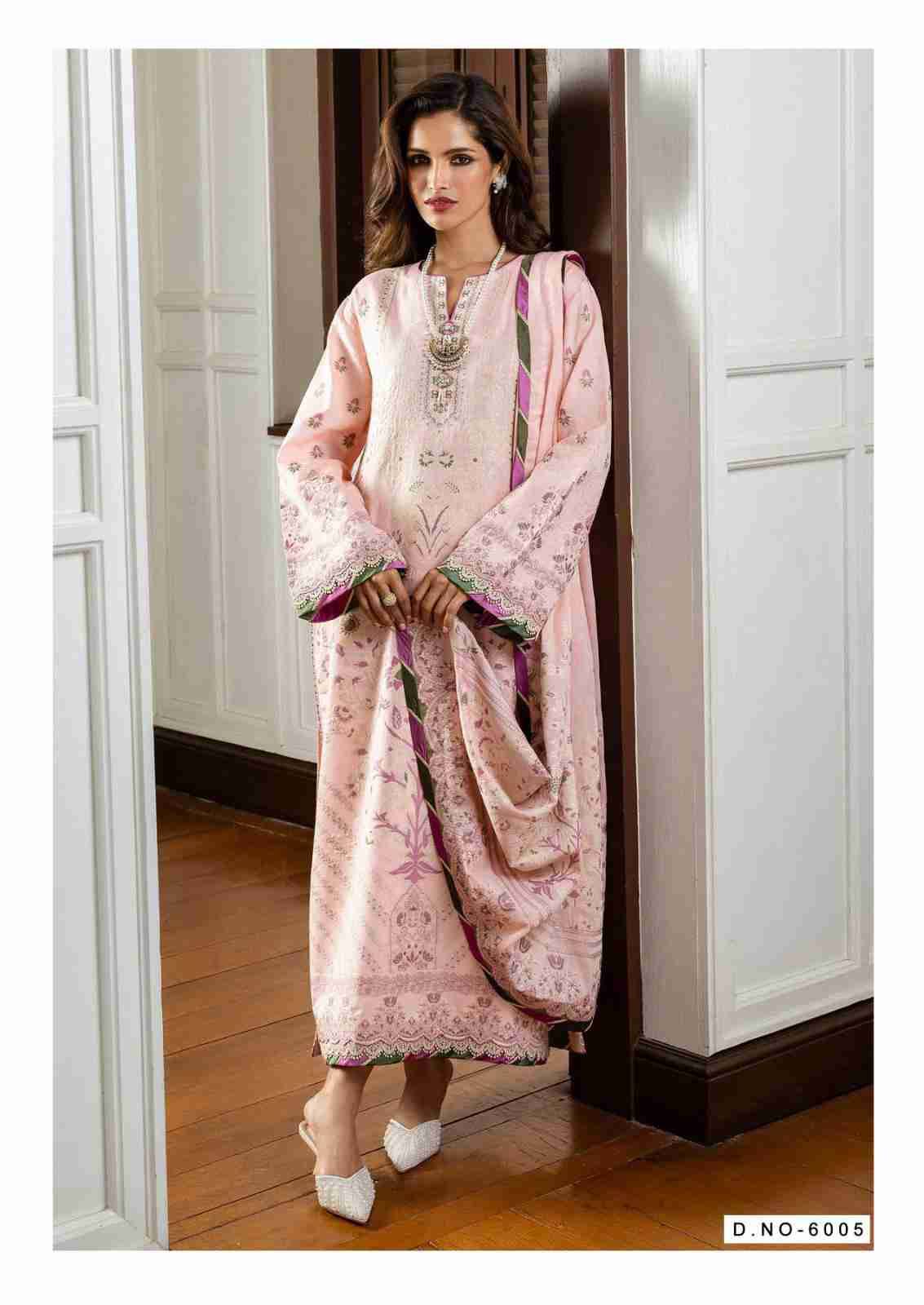 Qurbat Vol-6 By Mizaj 6001 To 6006 Series Beautiful Suits Colorful Stylish Fancy Casual Wear & Ethnic Wear Premium Cotton Print Dresses At Wholesale Price